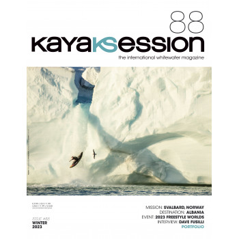 Cover of kayak session issue 88,  winter 2023