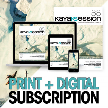 kayak session magazine number 88, winter 2023. print + digital subscription to kayak session magazine