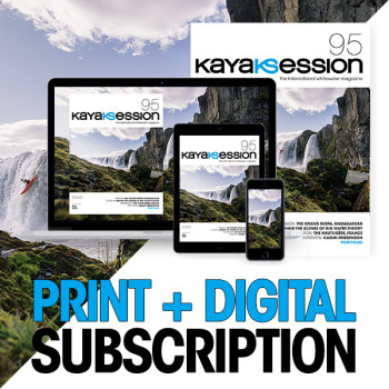 kayak session magazine subscription for print and digital edition for one year.
