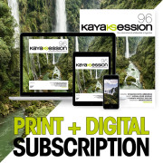 kayak session magazine subscription for print and digital edition for one year.