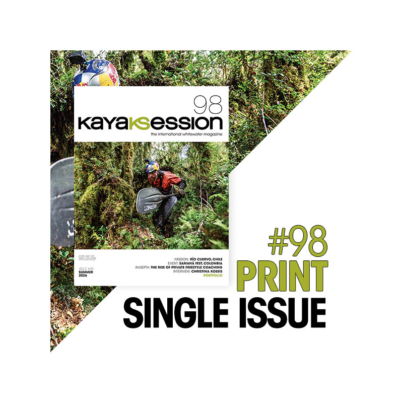 Cover Kayak Session 98, summer 2026 print issue