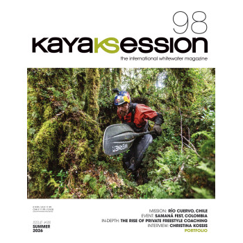 Cover Kayak Session 98, summer 2026 print issue