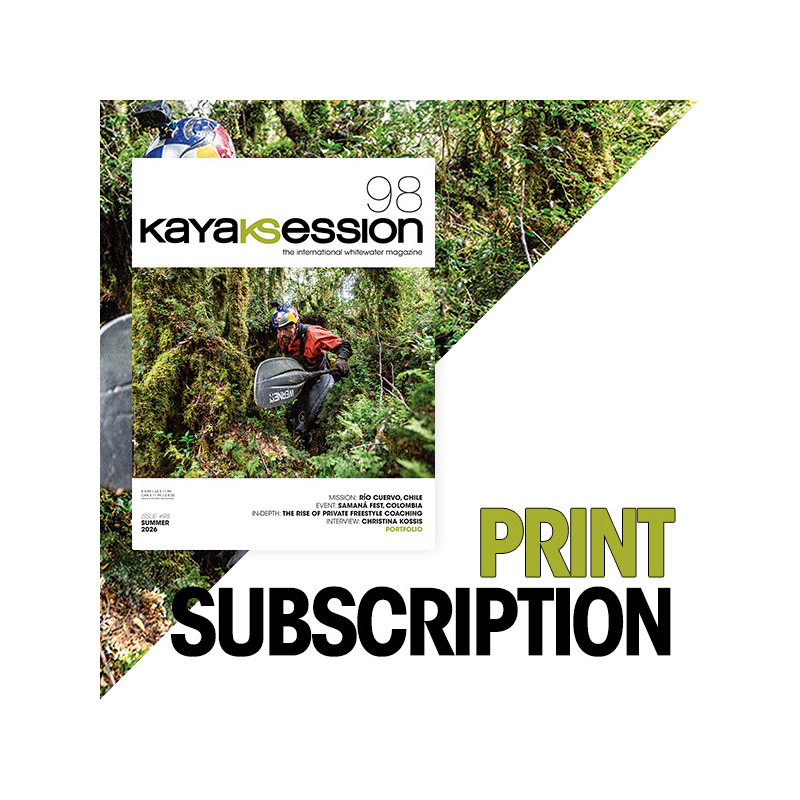 cover kayak sesssion magazine 98, summer 2026
